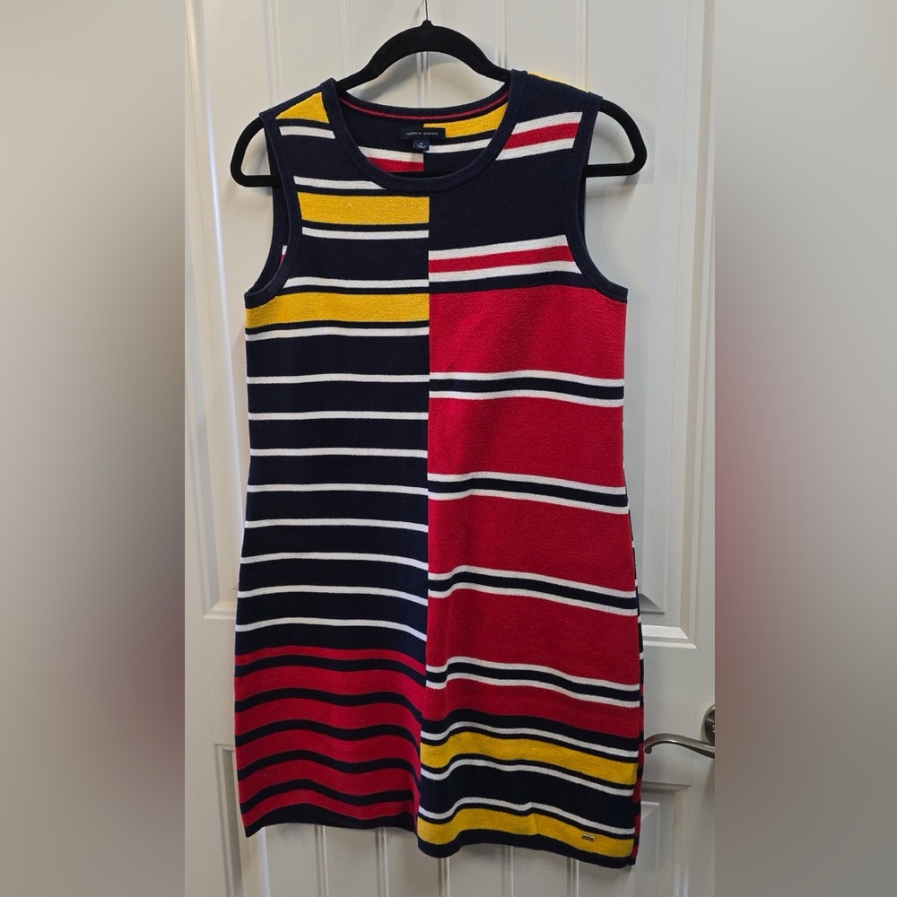 Tommy Hilfiger Colorblock Sweater Dress Sleeveless